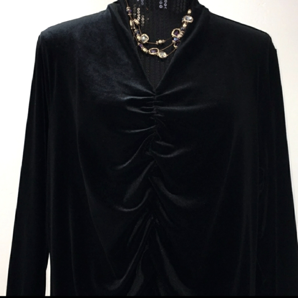 Lands End Velour Top